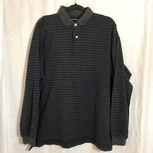 Lawton Harbor Mens Long Sleeve Golf Polo Shirt